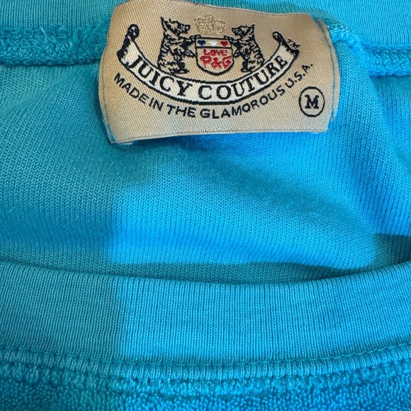 Girls Juicy Couture Zip Up Orange jacket & green & turquoise tops sz M bundle - Picture 4 of 13